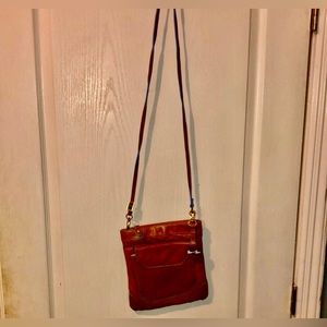 Barr & Barr 100% crossbody bag in brown leather w trim blue  new without ags